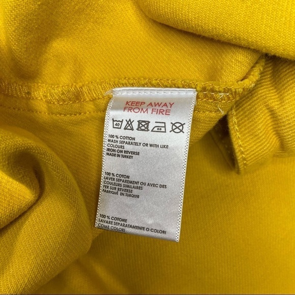 BDG Bright Yellow Front Zipper Skirt Size XS - Picture 3 of 9